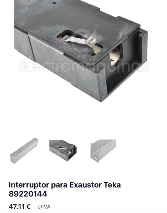 Interruptor para exaustor teka