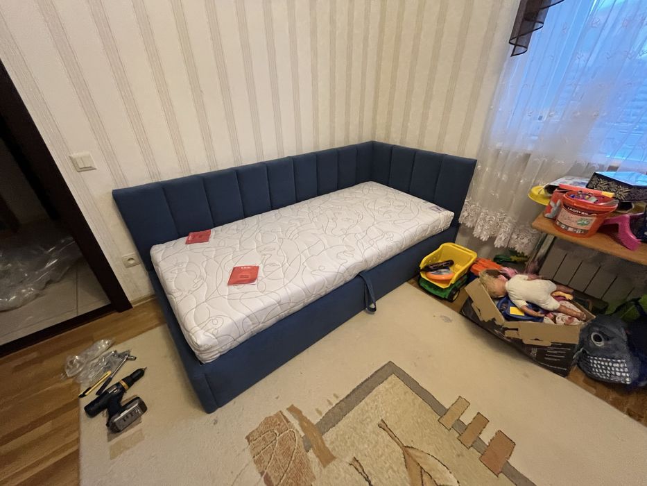 ліжко 80*190, ліжко із натурального дерева, підліткове ліжко, 90*190