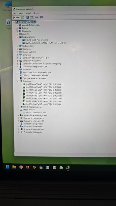 Microsoft surface book 3 i7 10gen GTX1660Ti maxq 6gb 32gb ram W11 doty