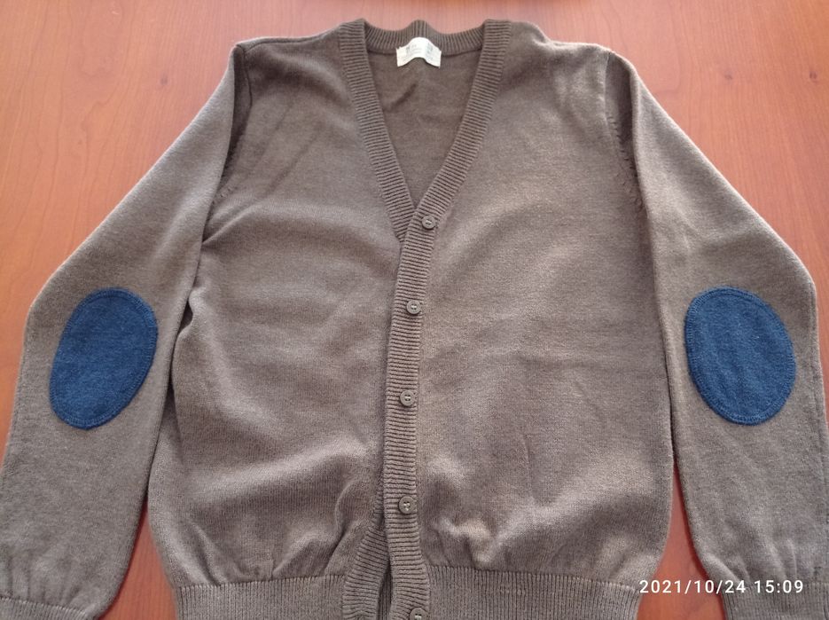 Casaco de malha castanho