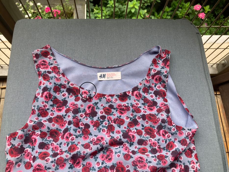 Sukienka H&M 146 cm 10-11 lat midi na ramiączkach