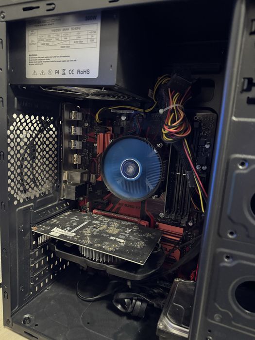 Игровой ПК  i5-7400 1050 Ti 8gb RAM SSD+HDD