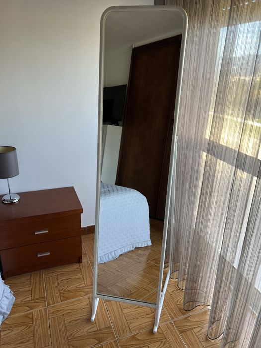 Espelho de pé, branco, 48x160cm, IKEA