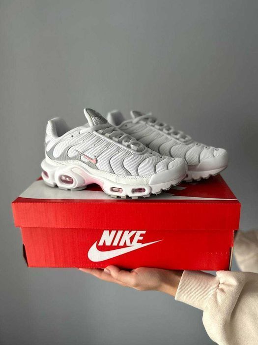 Кросівки Nike Air Max TN Plus White/Gre/Pink premium