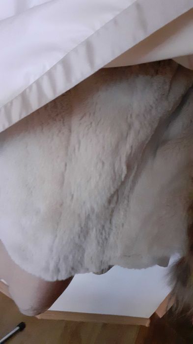 Kurtka bomberka z futrem jenota