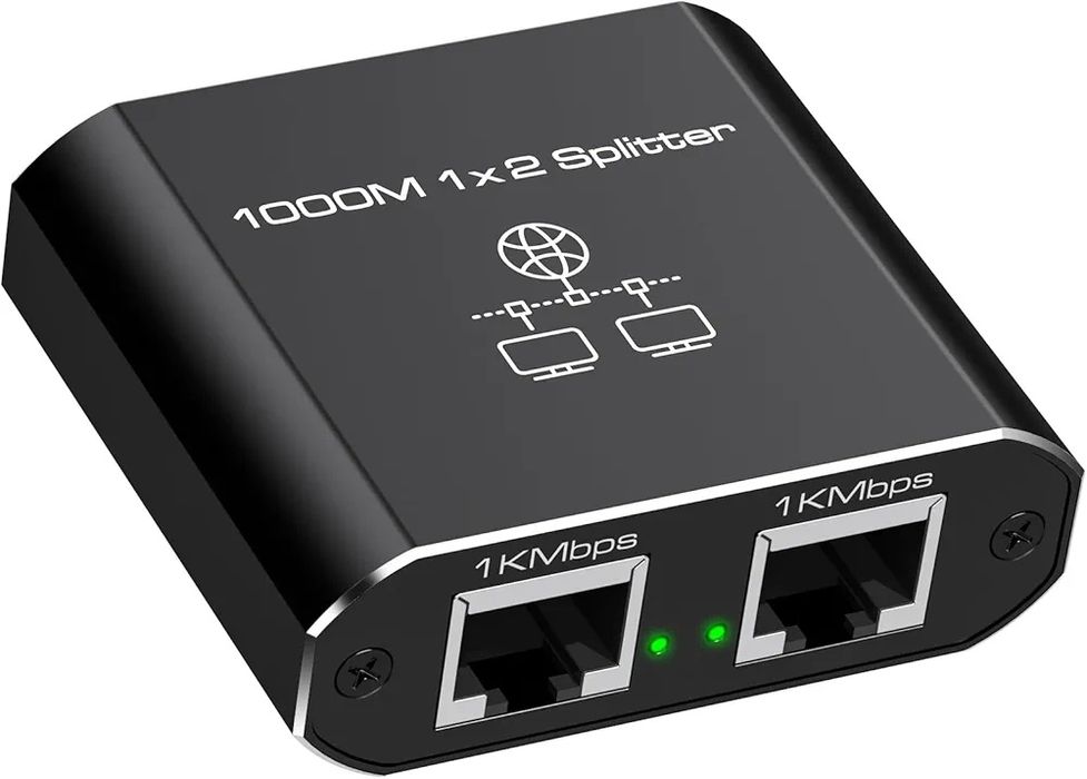Rozdzielacz LAN 1 na 2 1000 Mbps Ethernet rozdzielacz LAN Splitter