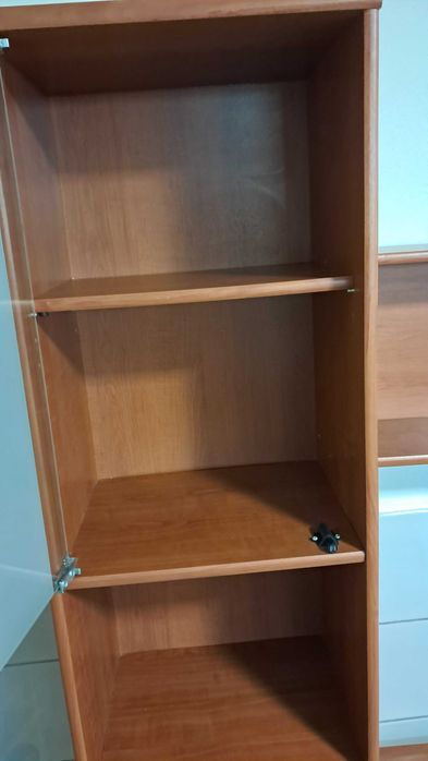 Móvel sala para tv com muita arrumação.