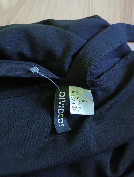 Nowa czarna rozkloszowana sukienka H&M Divided S