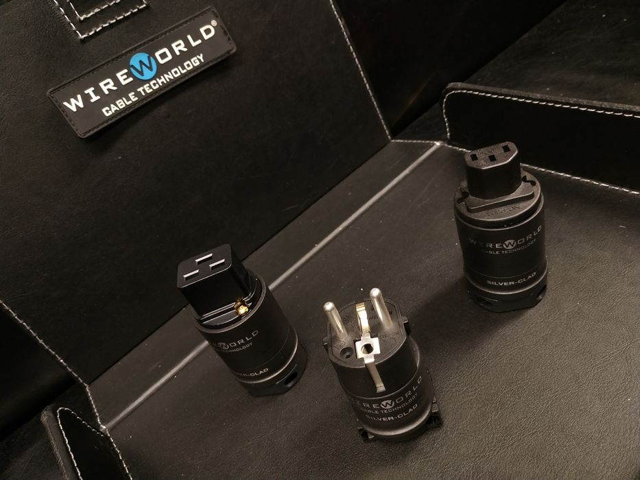 * WireWorld Silver Clad Wtyk IEC SCHUKO zasilający wtyczka Trans Audio