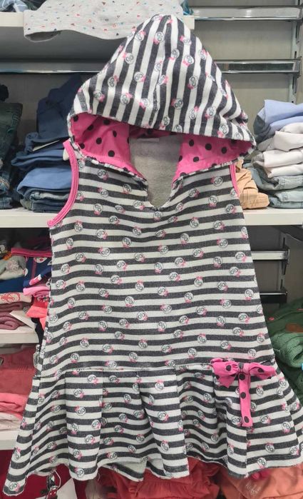 Vestido toalha com capuz