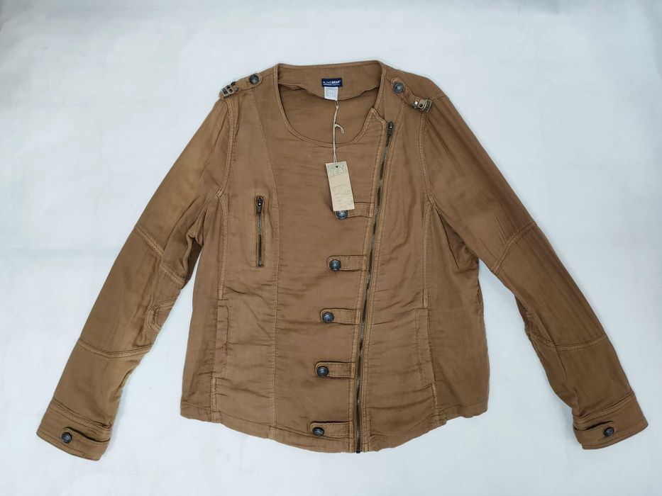 Kurtka płócienna ramoneska damska bez podszewki 48 ŻA0051 LA REDOUTE