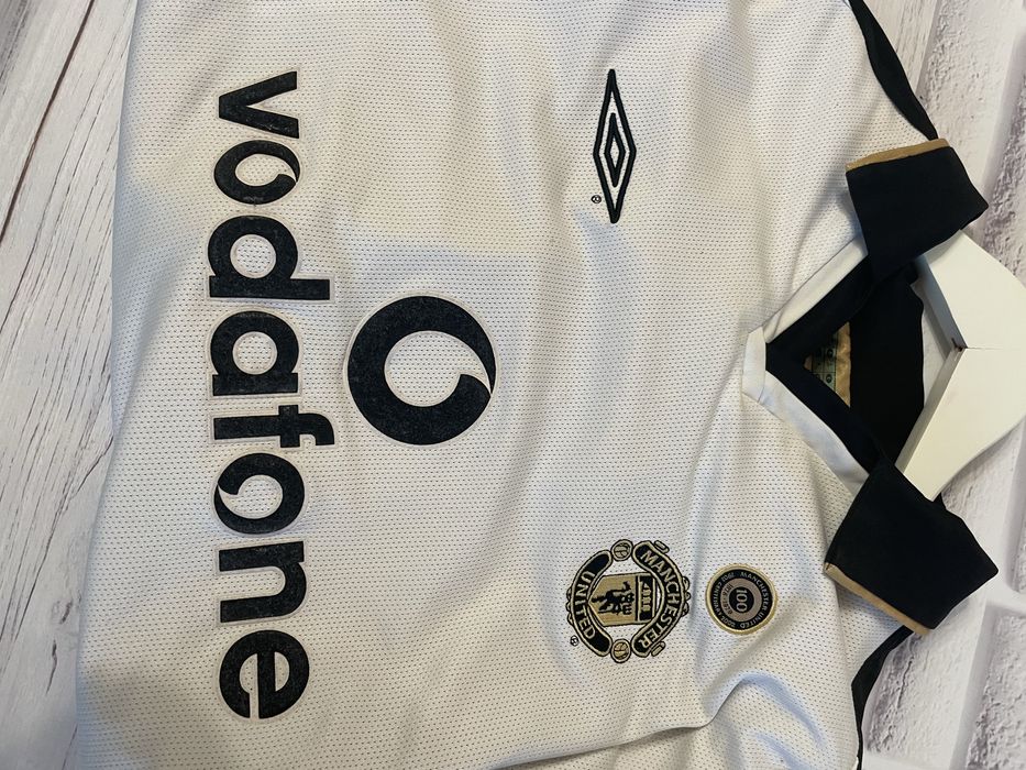 Оригінальна ретро-футболка Manchester United Umbro Centenary 2002 (двостороння)
