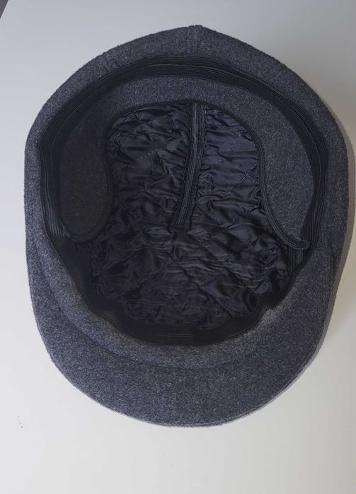 Czapka męska kaszkiet z nausznikiem 56 cm.