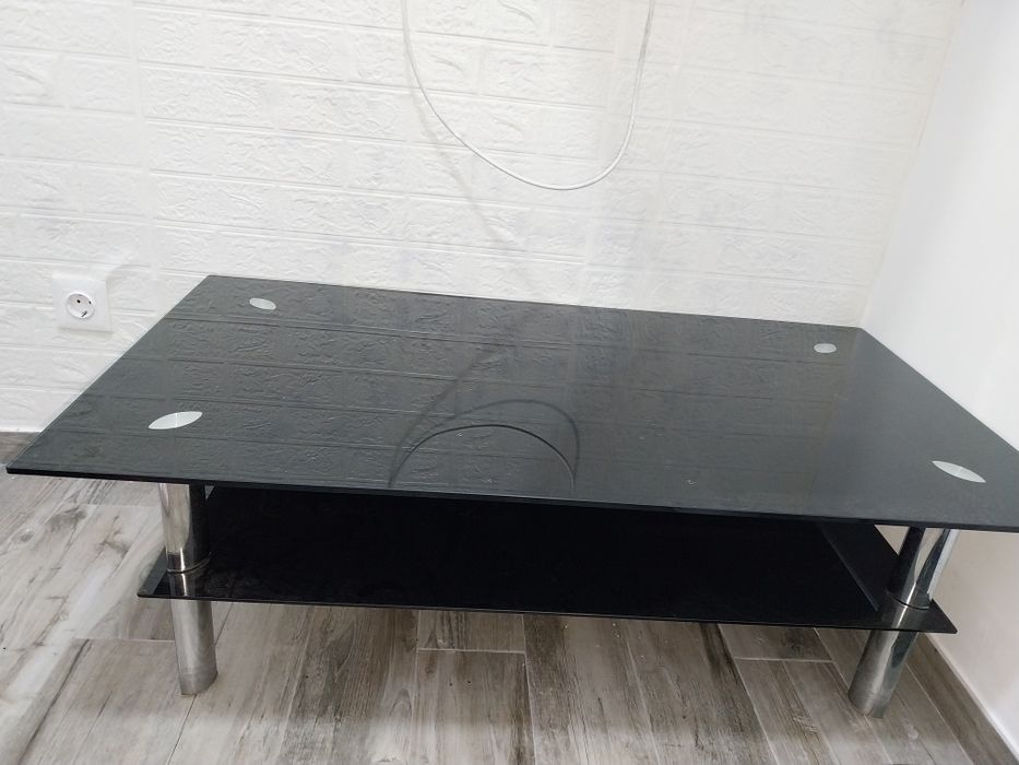Mesa de centro em vidro