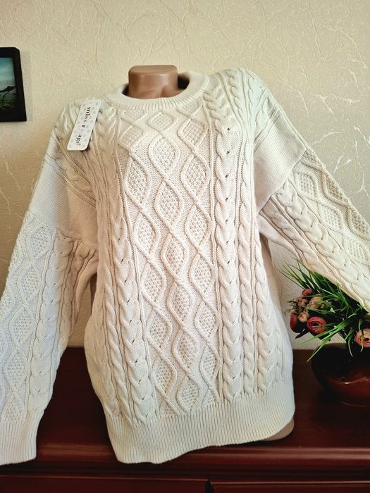 Теплый красивеный свитер Турция 48-56р