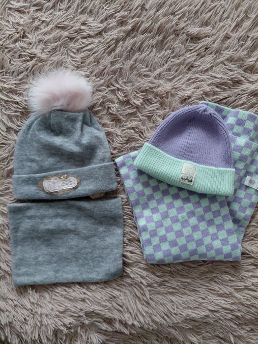 Комплект зимовий шапка снуд шарф