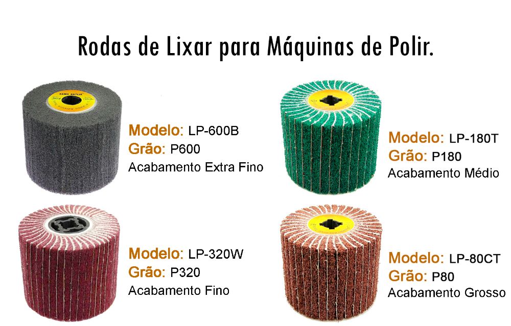 Rolo de Lixa com ou sem Abas para Máquinas de Polir/Lixar64332093154307121