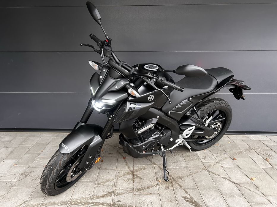 Yamaha MT 125 czarna 2025 gotowa na sezon 1564km kat.A, B