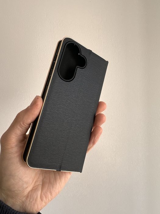 Etui z klapką zamykane czarne do SAMSUNG GALAXY A57