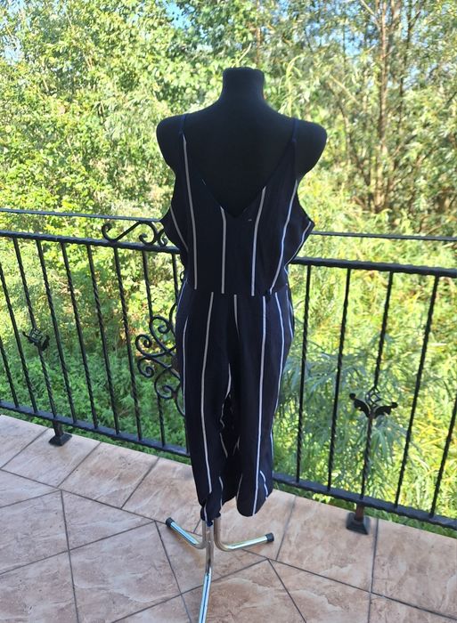 Kombinezon damski w paski długość 3/4 marka AX Paris rozmiar XL 42