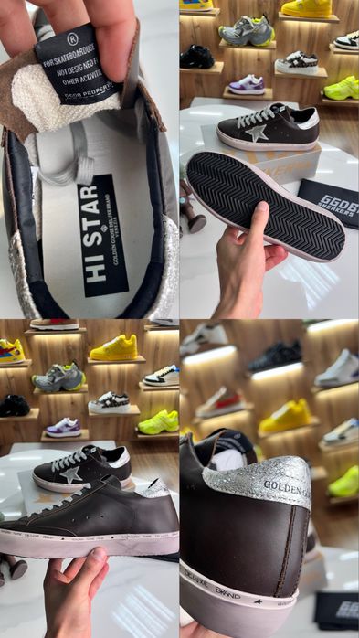 Кеди Golden Goose Deluxe Hi Star Brown