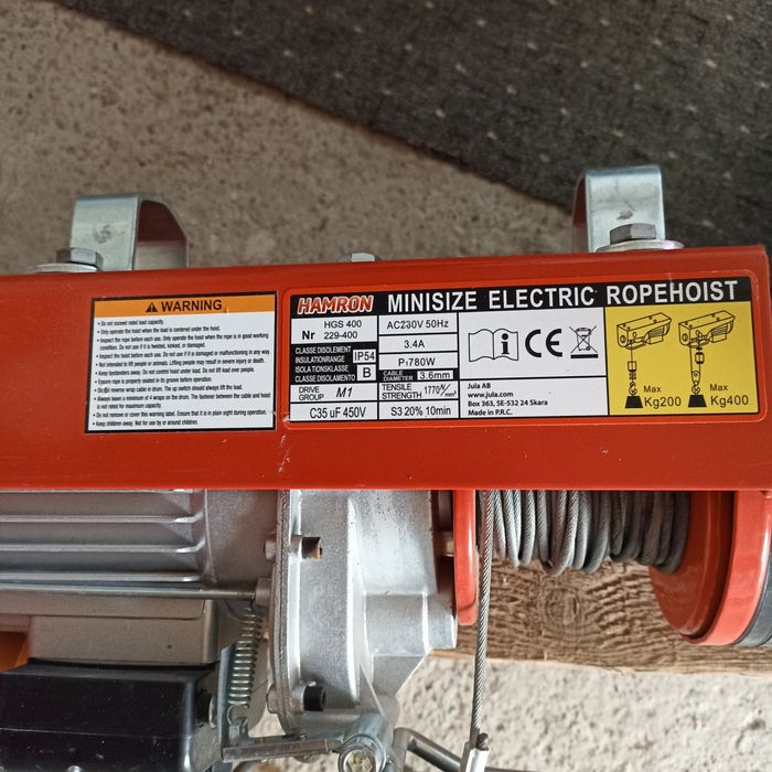 Wciągarka   elektryczna