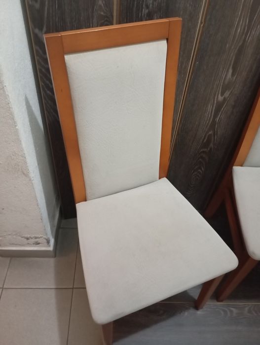 Conjunto 4 Cadeiras Madeira de Cerejeira com Tecido Curtisan