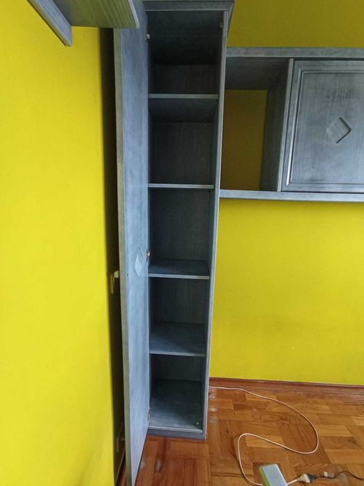 Conjunto Estante e Secretária Madeira