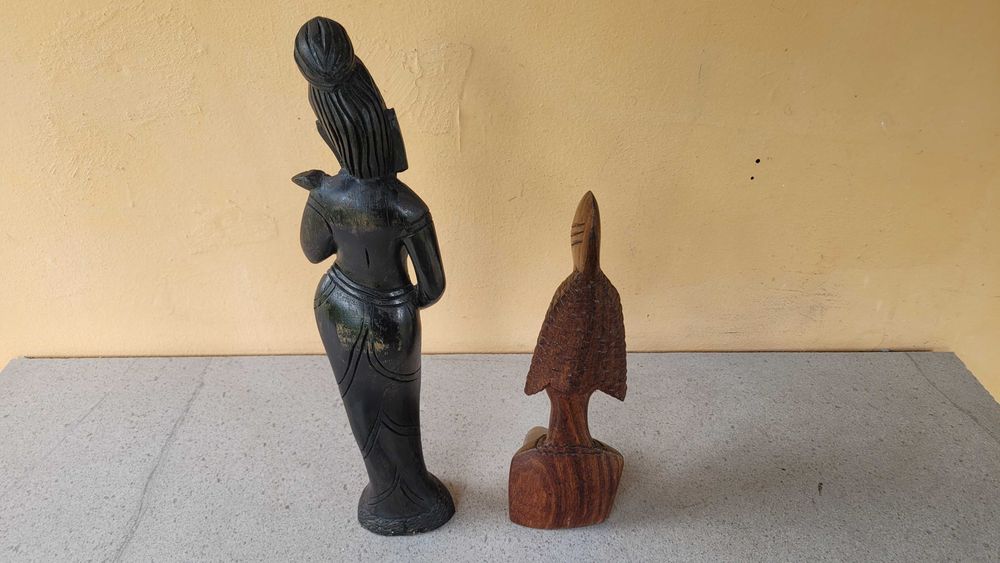 afrykańskie figurki  z drewna