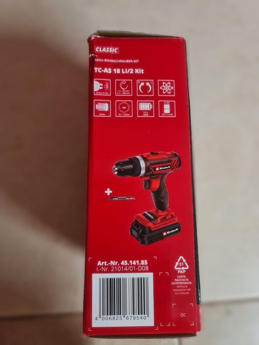 Шуруповерт Einhell TC-AS18Li-2