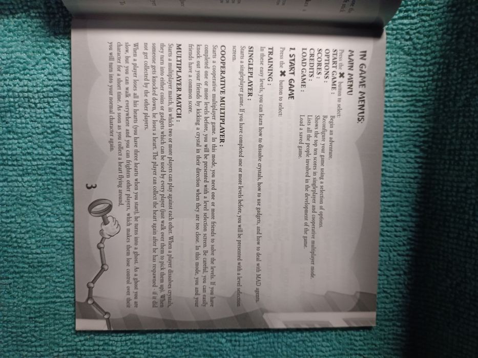 Ps1 Inspector Gadget psx psone Książeczka Manual Angielski