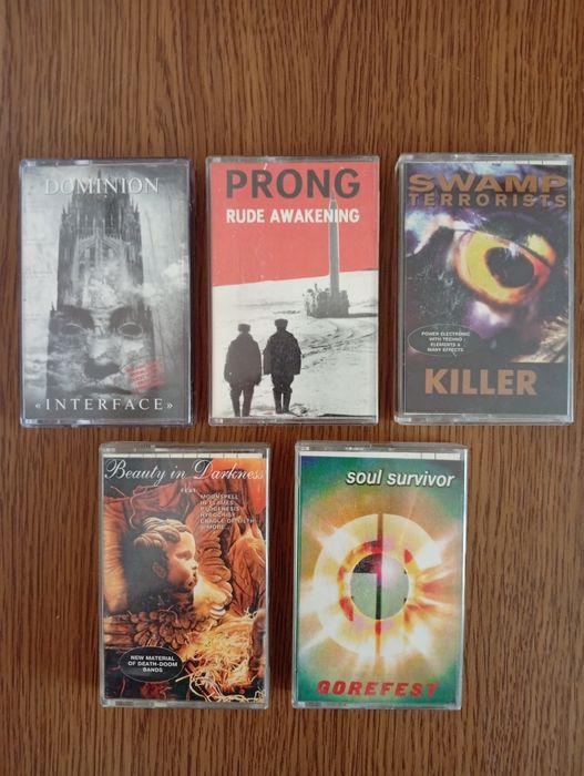 Продам студійні аудіокасети Gorefest,Prong,Swamp terrorists