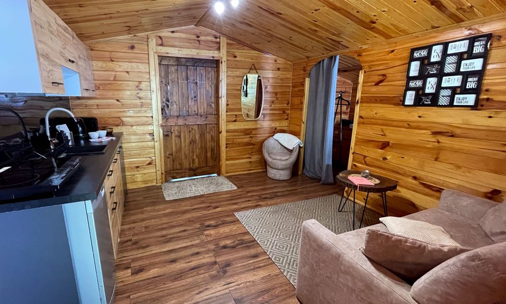 Dom LAS 2 - domek na wynajem, 100% prywatności, jakuzzi 24h/dobę, ognisko, grill,  Jeziorsko