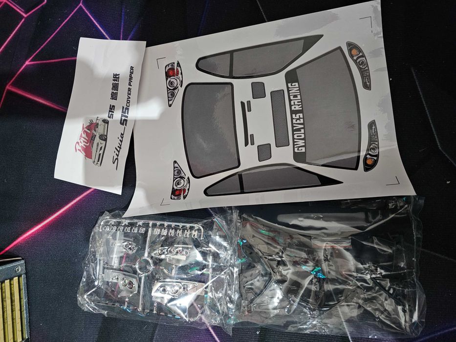 Nissan Silvia S15 Karoseria do modelu drift RC 1/10 Yokomo 255-260mm