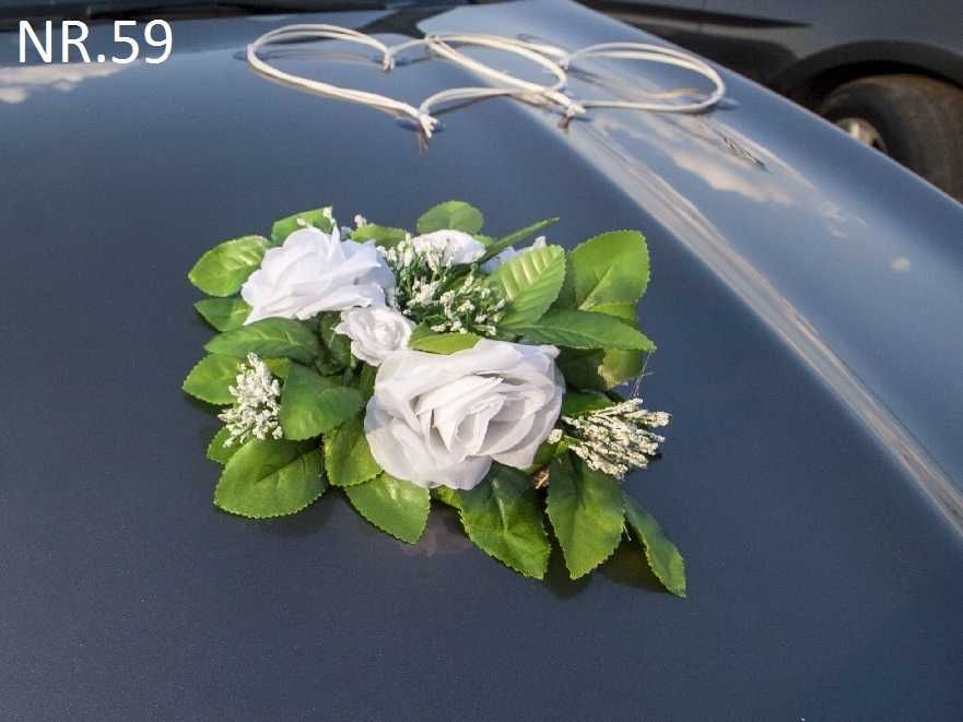 Ozdoby na auto rustykalne BOHO. Dekoracja na samochód 059