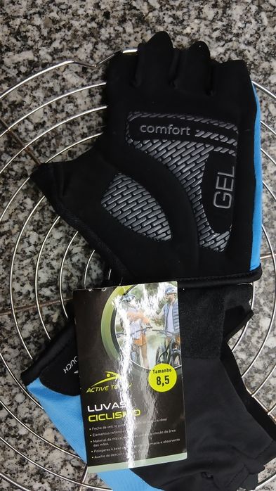 luvas de ciclismo em gel novas nunca usadas