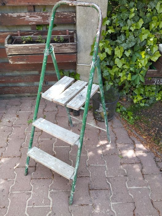 Drabinka z PRL-u 3 stopnie
