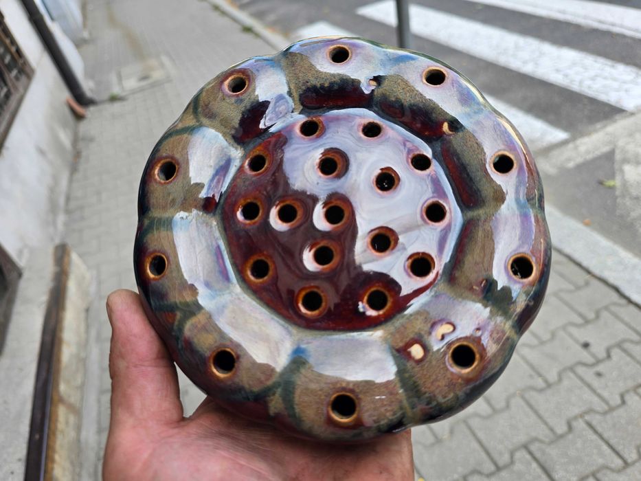 Stara ceramiczna ikebana Bolesławiec