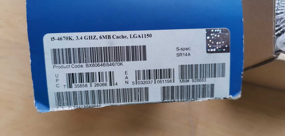 CPU Processador Intel Core i5 4670K, 3.4Ghz, 6MB Cache,  LGA 1150