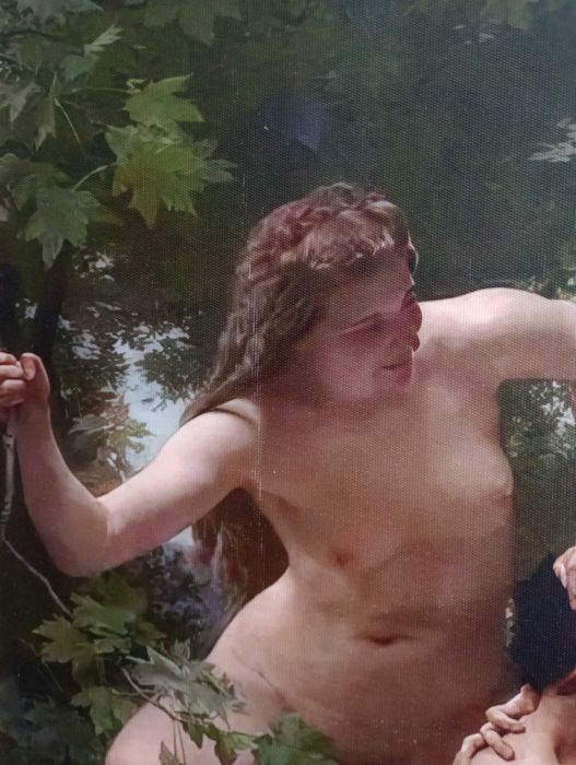 Obraz na płótnie - Nimfy i Satyr, William-Adolphe Bouguereaut, 50x70cm