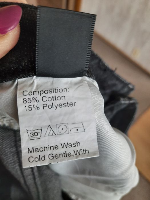 Jeansy czarne SHEIN ROZ.L