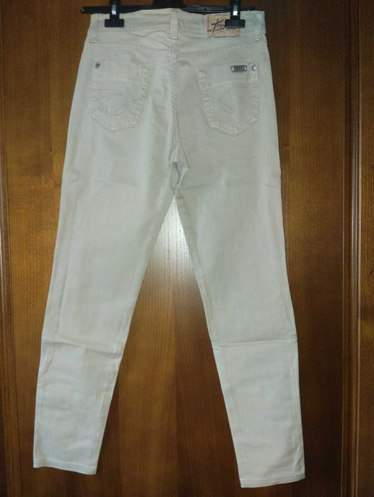 Calças de ganga beje