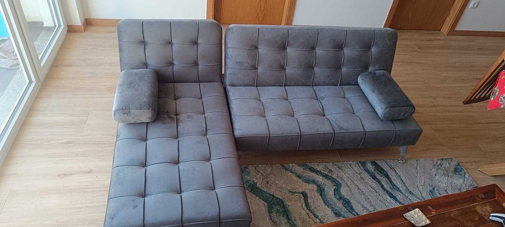 Sofá  cama com chaise
