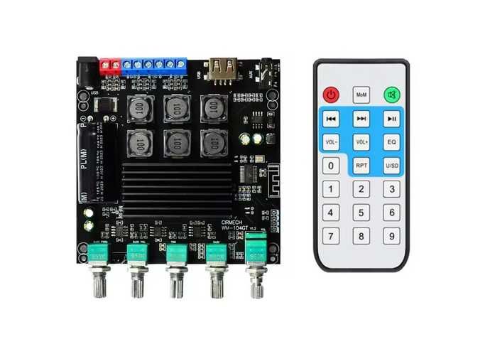 Пiдсилювач 2х50W+100W HiFi Bluetooth 5.1  TPA3116D2