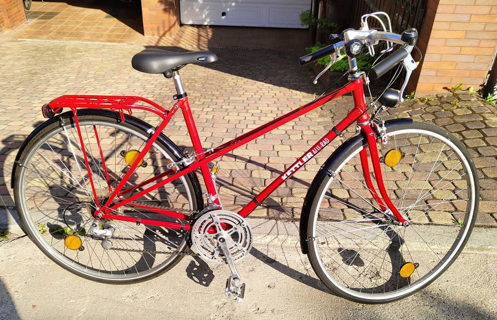 Kettler Flair 27" damski,  Shimano Positron 2x6, rama 53 [cm],  retro - po remoncie kapitalnym.