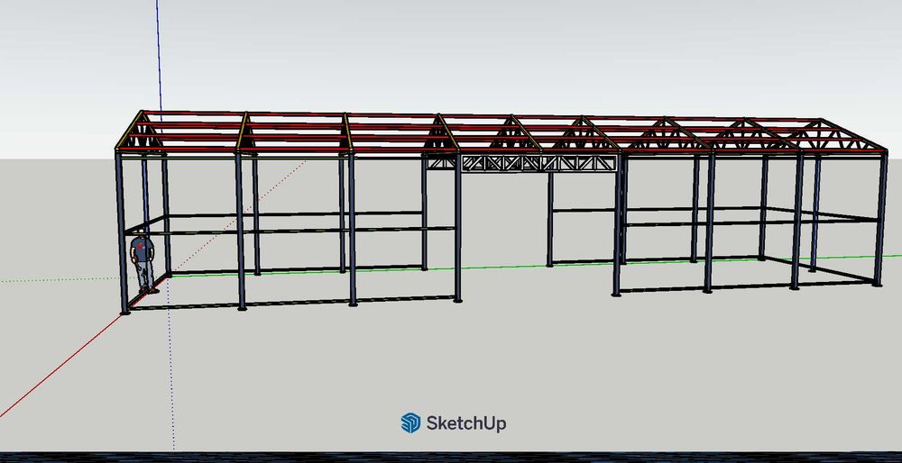 6x24m H3 - Konstrukcja stalowa / Budynek Gospodarczy / Garaż / Hala / Warsztat