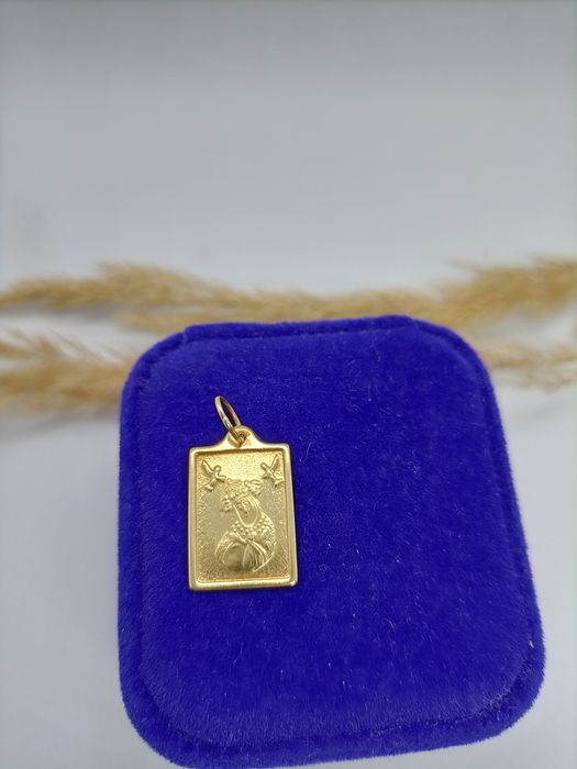 Zawieszka medalik ze złota, złoto pr 585