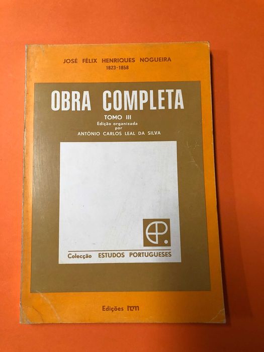 Obra completa de J.F. Henriques Nogueira Tomo III
