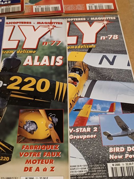 15 revistas da MRA Le Modele Rèduit d´Avion e Fly