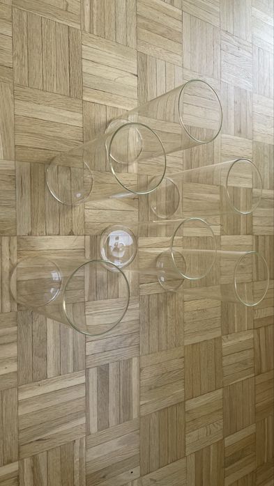 Wazony szklane świeczniki 6 szt. 20 cm cylinder